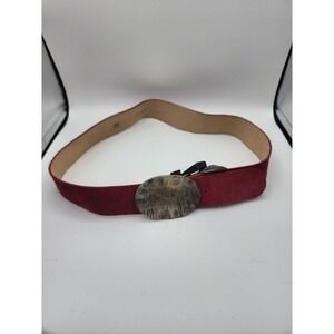 Vintage JW Pink Suede Blet Size L/XL
